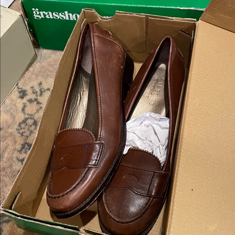 Talbots Brown Leather Loafers